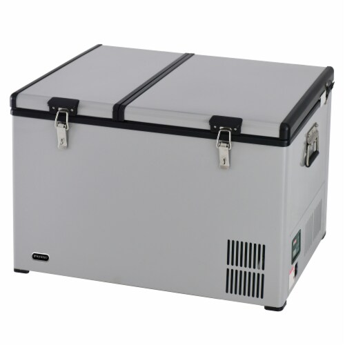 Whynter 90 Quart Dual Zone Portable Fridge/ Freezer with 12v Option and Wheels, 1 Fred Meyer