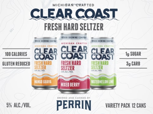 Perrin Clear Coast Hard Seltzer Variety Pack Perspective: front