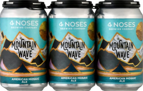 Four Noses Brewing Mountain Wave American Mosaic Ale Perspective: front