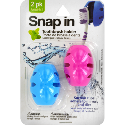 Snap-In Toothbrush Holders Perspective: front