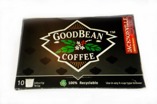 GoodBean Jacksonville Medium Roast Coffee Pods Perspective: front