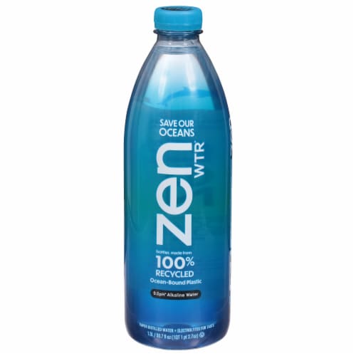ZenWTR® Vapor Distilled Alkaline Bottled Water Perspective: front