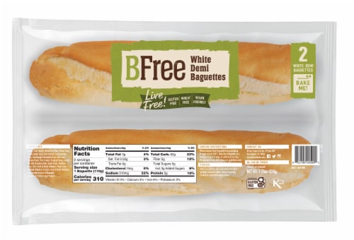 BFree White Demi Baguettes Perspective: front