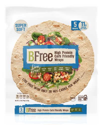 BeFree High Protein Carb Friendly Wraps Perspective: front