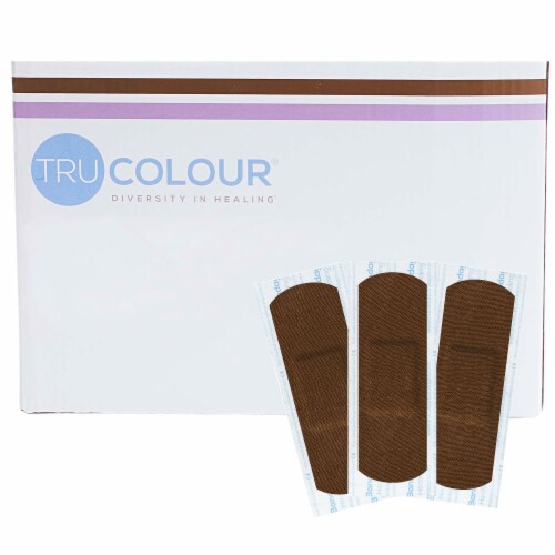 Tru Colour Dark Brown Fabric Adhesive Bandage Sterile 1 x 3 1500