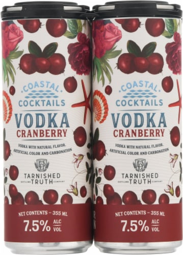Coastal Cocktails Cranberry Vodka Cocktail Perspective: front