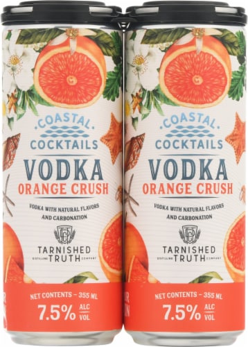 Coastal Cocktails Orange Crush Vodka Ready to Drink Cocktail Perspective: front