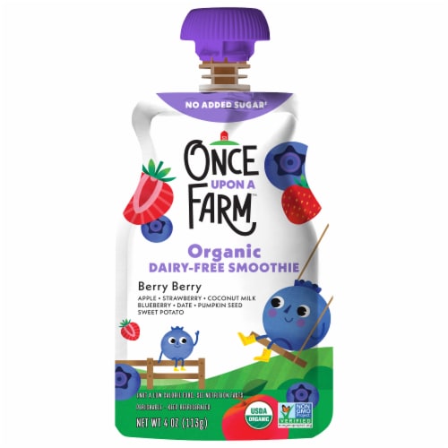 Once Upon a Farm™ Berry Berry Organic Dairy-Free Kids Smoothie Pouch