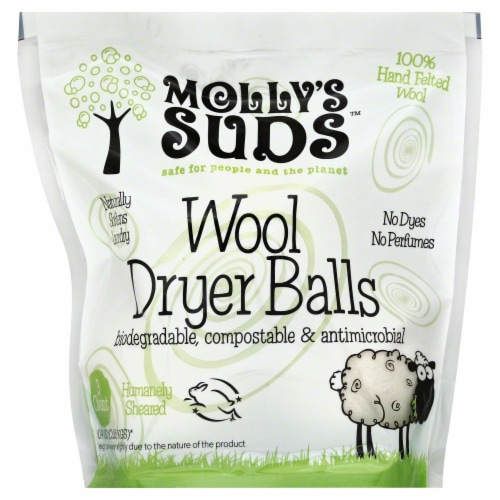 Molly's Suds Wool Dryer Balls, 3 ct - Foods Co.