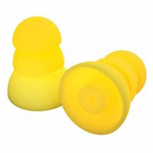 Plugfones 9336058 Ear Plugs Replacement Silicone, Yellow Perspective: front