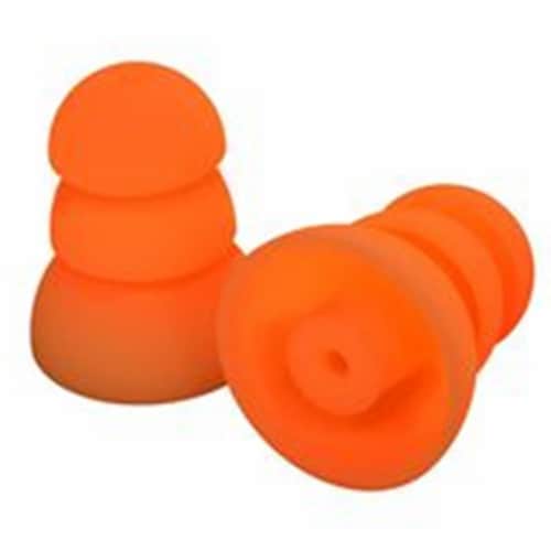 Plugfones 9336066 Ear Plugs Replacement Silicone, Orange Perspective: front