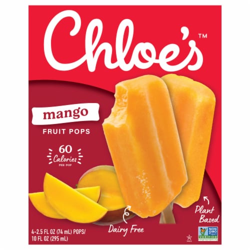 Chloe's™ Mango Fruit Pops Perspective: front