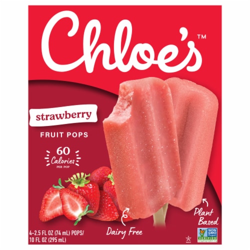 Chloe’s Strawberry Pops 4 Count