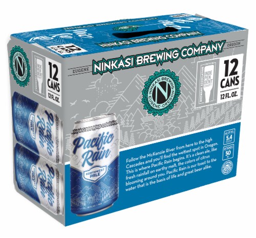 Ninkasi Pacific Rain Northwest Pale Ale Beer Perspective: front