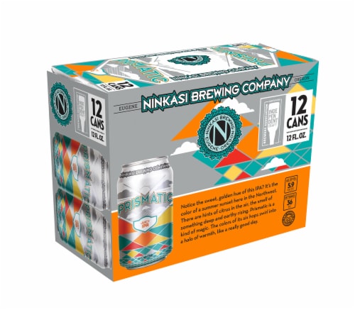 Ninkasi Brewing Company® Prismatic Juicy IPA Beer Perspective: front