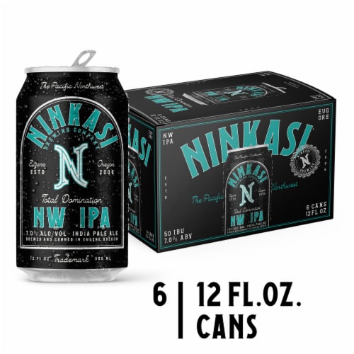 Ninkasi Brewing Company® Total Domination® Northwest IPA Craft Beer Perspective: front