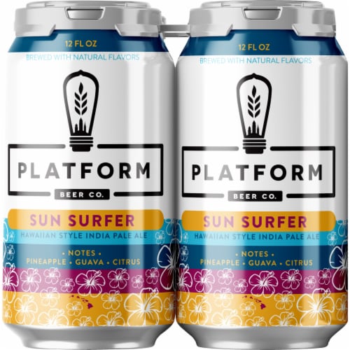 Platform Beer Co. Sun Surfer Beer Perspective: front