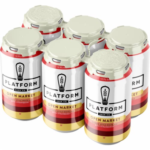 Platform Beer Open Market Nordic Style White Ale Perspective: front