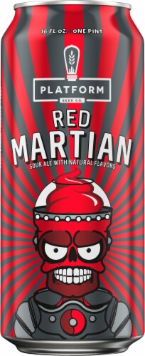 Platform Red Martian Sour Ale Beer Perspective: front