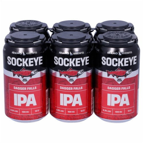 Sockeye Brewing Dagger Falls IPA Beer Perspective: front