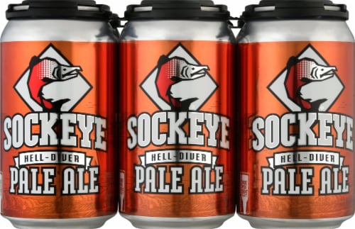 Sockeye Brewing Hell Diver Pale Ale Beer Perspective: front