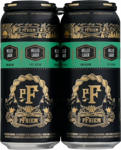 pFriem™ Helles Lager Beer Perspective: front