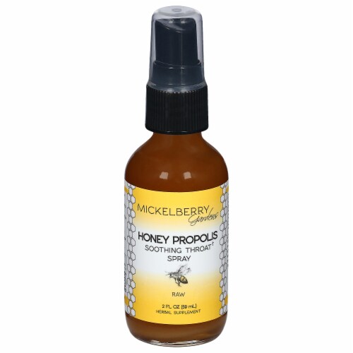 Mickelberry Gardens Honey Propolis Soothing Throat Spray Perspective: front