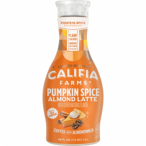 Califia Farms® Pumpkin Spice Latte Almondmilk Cold Brew Coffee Perspective: front