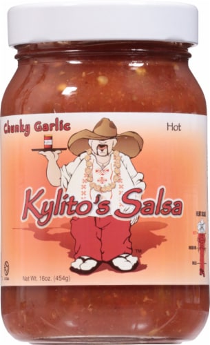 Kylito's Chunky Garlic Hot Salsa Perspective: front