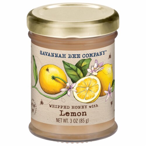 Savannah Bee Company Whipped Honey with Lemon Perspective: front
