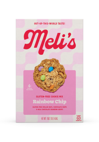 Meli's Gluten-Free Cookie Mix - Rainbow Chip Perspective: front