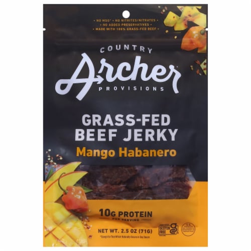 Country Archer™ Mango Habanero Beef Jerky Perspective: front
