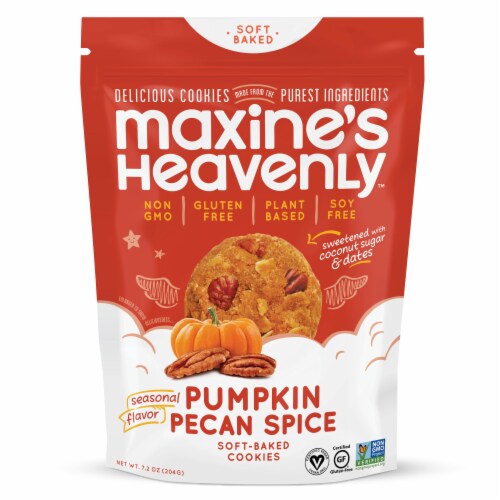 Maxine's Heavenly Pumpkin Pecan Spice Soft Baked Cookies Perspective: front