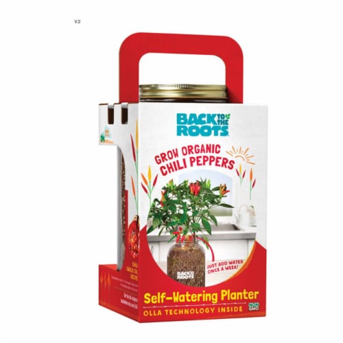 Back to the Roots 7772692 Self-Watering Planter Grow Kit for Moderate Sun Perspective: front