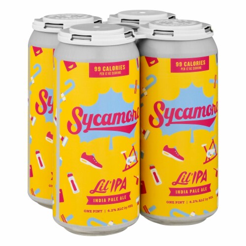 Sycamore Lil' IPA India Pale Ale Beer Perspective: front