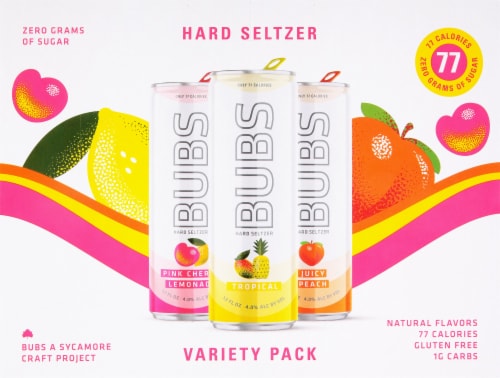 Sycamore Seltzer Hard Seltzer Variety Pack Perspective: front