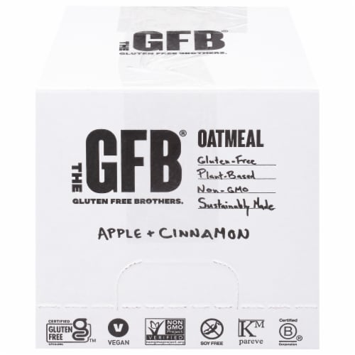 The Gluten Free Bar Breakfast Apple Cinnamon Oatmeal Perspective: front