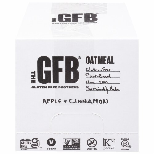 The Gluten Free Bar Breakfast Apple Cinnamon Oatmeal Perspective: front