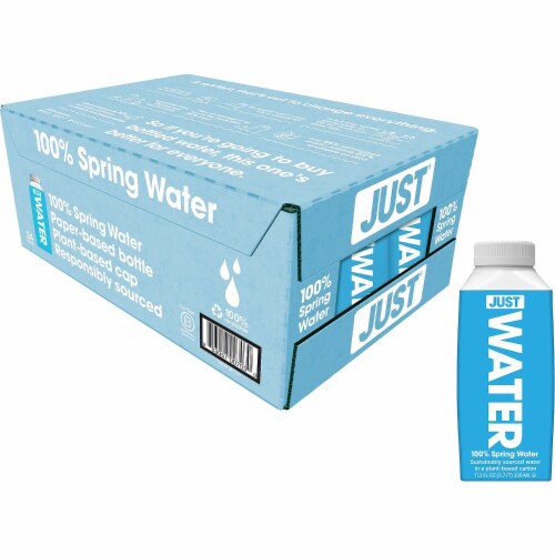 JUST Water, Bottled Alkaline 100% Spring Water, 24 Pack (11.2 fl