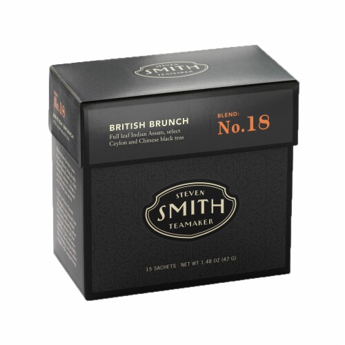 Steven Smith Teamaker Blend No. 18 British Brunch Tea Sachets Perspective: front