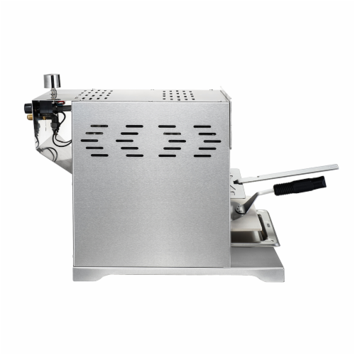Gyber Dutton Stainless Steel Portable Camping Infrared Propane Gas Grill, Silver Perspective: front