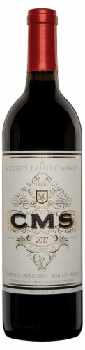 Hedges C.M.S. Cabernet Sauvignon Merlot Syrah Blend Washington Red Wine Perspective: front
