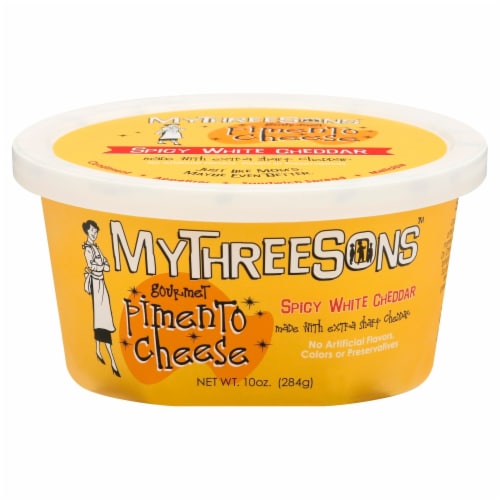 MyThreeSons Gourmet™ Spicy White Cheddar Pimento Cheese Perspective: front