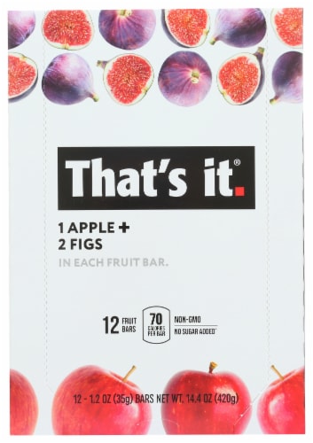 That's It Apple + Fig Fruit Bars Perspective: front