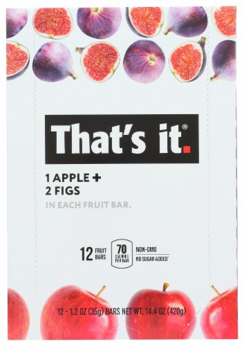That's It Apple and Fig Fruit Bars Perspective: front