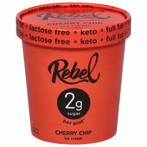 Rebel Cherry Chip Ice Cream Perspective: front