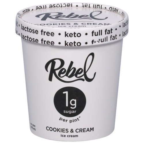 Rebel Cookies & Cream Ice Cream Perspective: front