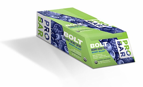 ProBar  Bolt Organic Energy Chews Gluten Free   Berry Blast Perspective: front