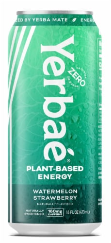 Yerbae® Watermelon Strawberry Sparkling Beverage Perspective: front