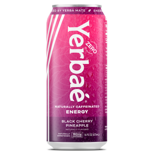 Yerbae® Black Cherry Pineapple Energy Drink Perspective: front